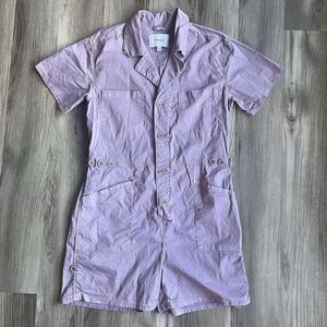 Pistola Lavender Short Sleeve Jumpsuit